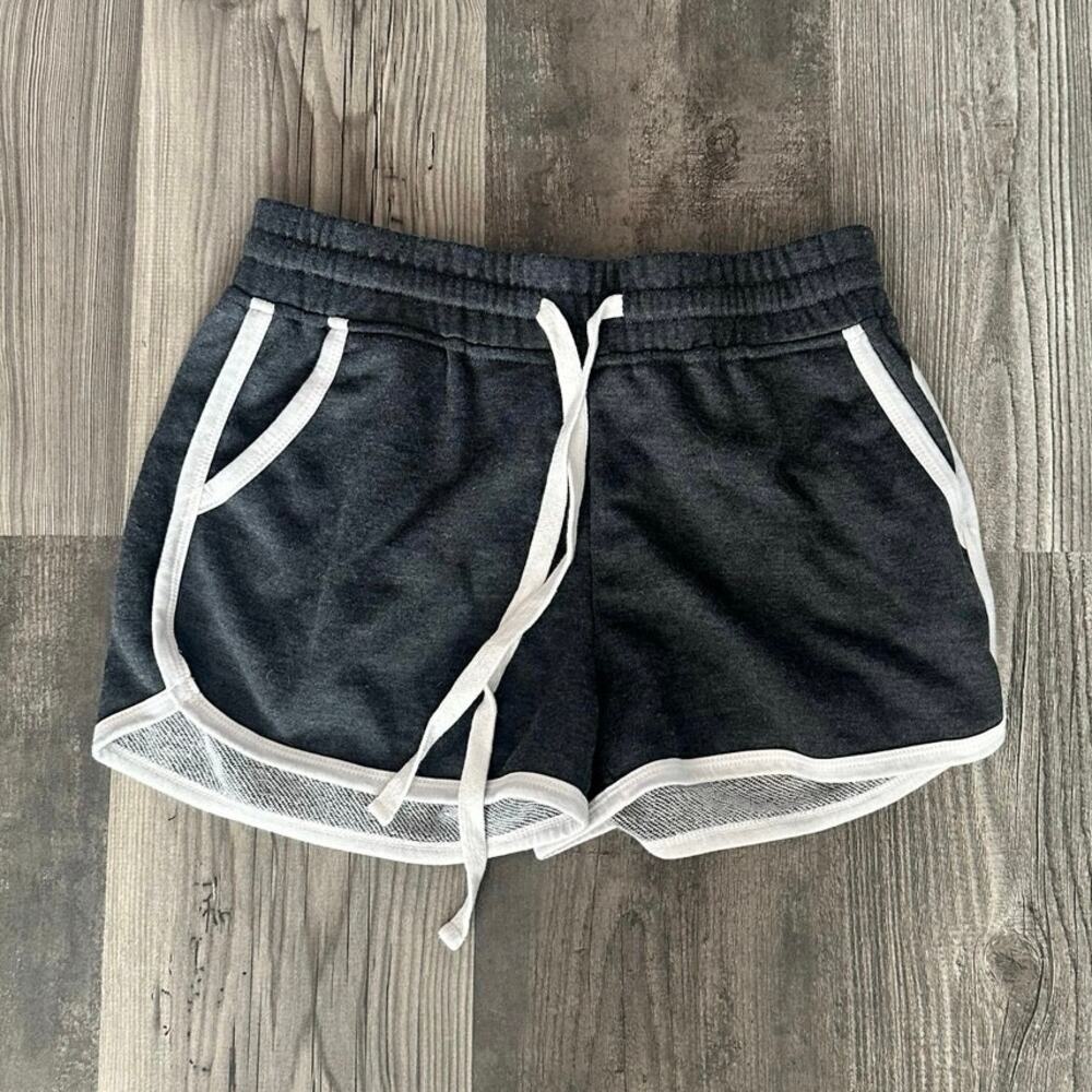 aster gray and white lounge shorts